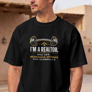 Lustiger Fitness für Immobilienmakler  T-Shirt