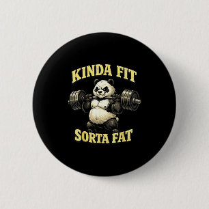 Lustiger Fitness-Panda_ irgendwie fit, irgendwie d Button