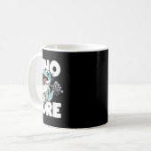 Lustiger Fitnessstudio-Workout-Dinosaurier-Gewicht Kaffeetasse (Vorderseite Links)