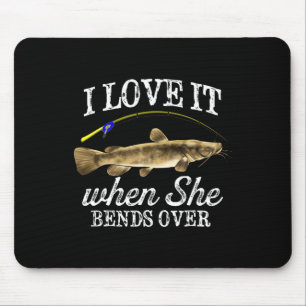 Lustiger Flachkopfwels-Angeln Süßwasserfisch Graf Mousepad