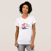 Lustiger Flamingo auf Ferien-T - Shirt (Vorne ganz)