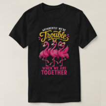 Lustiger Flamingo beste Freunde Ärger