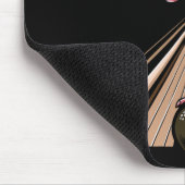 Lustiger Flamingo Bowling Spieler Bowler Kugel Spo Mousepad (Ecke)