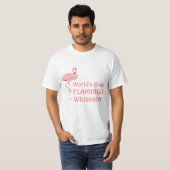 Lustiger Flamingo-Flüsterer T-Shirt (Vorne ganz)