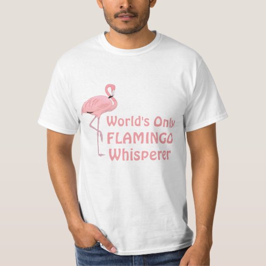 Lustiger Flamingo-Flüsterer T-Shirt (Vorderseite)