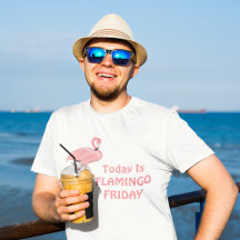 Lustiger Flamingo Freitag Thema