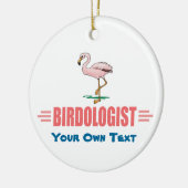 Lustiger Flamingo Keramik Ornament (Links)