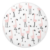 Lustiger Flamingo Keramik-Türknauf Keramikknauf (Vorderseite)