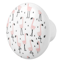 Lustiger Flamingo Keramik-Türknauf Keramikknauf