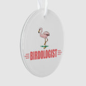 Lustiger Flamingo Ornament (Vorderseite)