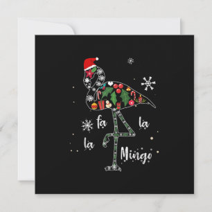 Lustiger Flamingo Weihnachten Xmas Einladung
