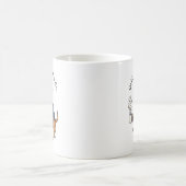Lustiger Flat-Coated-Retriever-Geschäftsanzug-Kaff Kaffeetasse (Mittel)