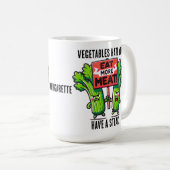 Lustiger Fleischfresser-Becher Kaffeetasse (VorderseiteRechts)