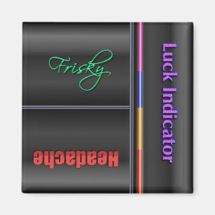 Lustiger Flip-Magnet - Glücksstatus Magnet