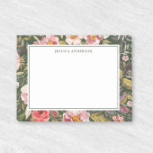 Lustiger floraler Personalisierter Name Post-it Klebezettel