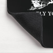 Lustiger Flug ihr Narren Weihnachtsmann Schlitten Mousepad (Ecke)