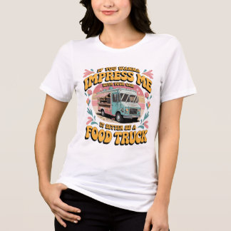 Lustiger Food Truck Liebhaber Retro 70er Groovy Fo Tri-Blend Shirt