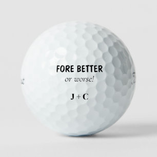 Lustiger FORE Besser oder schlechter Paar Titleist Golfball