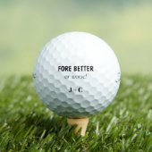 Lustiger FORE Besser oder schlechter Paar Titleist Golfball (Insitu T-Shirt)
