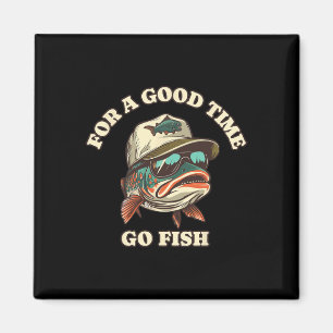 Lustiger Forellenangler Angelt Gute Zeit Witz Magnet