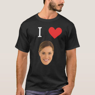 Lustiger Foto von Ehefrau personalisiertes Geschen T-Shirt