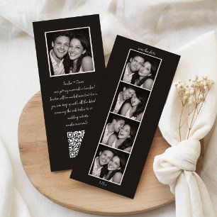 Lustiger Fotoautomaten-Hochzeits-QR-Code modern sc Save The Date