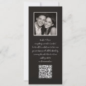 Lustiger Fotoautomaten-Hochzeits-QR-Code modern sc Save The Date (Rückseite)