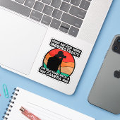 Lustiger Fotograf alter Mann mit Kamera Aufkleber (Laptop mit iPhone)