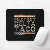 Lustiger Foxtrott Delta Taco5 Mousepad (Mit Mouse)