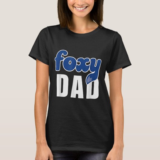 Lustiger Foxy-Vater  T-Shirt (Vorderseite)