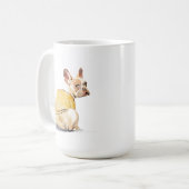 Lustiger Französische Bulldogge Becher – Frenchie  Kaffeetasse (Vorderseite Links)