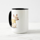 Lustiger Französische Bulldogge Becher – Frenchie  Tasse (Vorderseite Links)