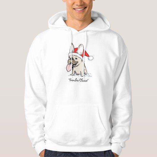 Lustiger französische Bulldogge niedlicher Hoodie (Vorderseite)