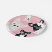 Lustiger französische pappteller (Schrägansicht)