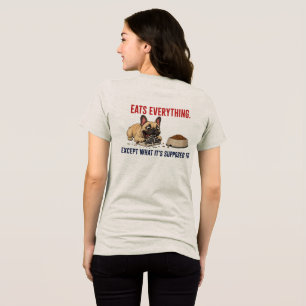 Lustiger Französischer Bulldogge Chaos Hund Mama T Tri-Blend Shirt