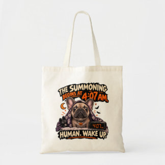Lustiger französischer Bulldogge Halloween Grusel- Tragetasche