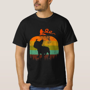 Lustiger Französischer Bulldogge   Kürbis Hallowee T-Shirt