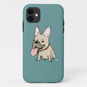 Lustiger Französischer Bulldogge mit heraushängend Case-Mate iPhone Hülle