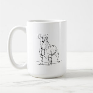Lustiger Französischer Bulldoggen-Becher – Ink Do Kaffeetasse