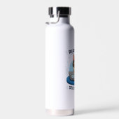 Lustiger französischer Coder Cybersecurity Hund Au Trinkflasche (Rechts)