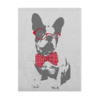 Lustiger französischer Vintage-Bulldogge