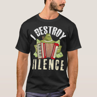 Lustiger Frauen-Akkordeon-Musiker Polka-Musik Polk T-Shirt