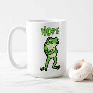 Lustiger frecher Frosch Nein, mürrische Kröten Car Kaffeetasse