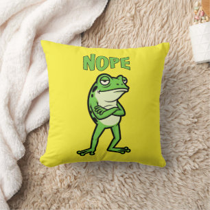Lustiger frecher Frosch Nein, mürrische Kröten Car Kissen