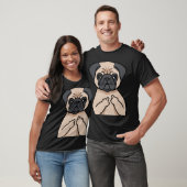 Lustiger frecher Mops Hund Tierliebe  T-Shirt (Unisex)
