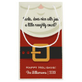 Lustiger frecher oder Nizza Kleine Geschenktüte (Rückseite)