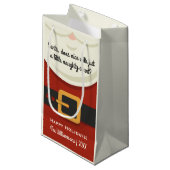 Lustiger frecher oder Nizza Kleine Geschenktüte (Vorderseite Schrägansicht)