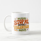 Lustiger Freiwilliger Kaffeetasse (Links)