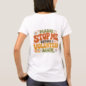 Lustiger Freiwilliger T-Shirt (Rückseite)