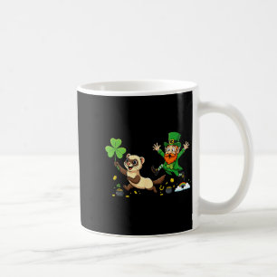 Lustiger Frettchen-Klee St. Patricks Tag Damen Her Kaffeetasse